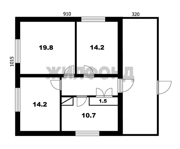 
  Продается дом 68 м². Фото 14.