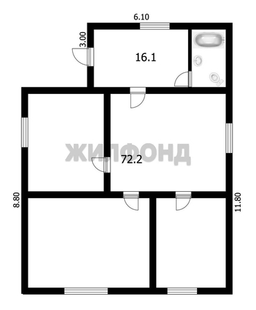 
  Продается дом 88.3 м². Фото 19.