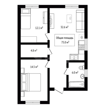 
  Продается дом 75 м². Фото 28.