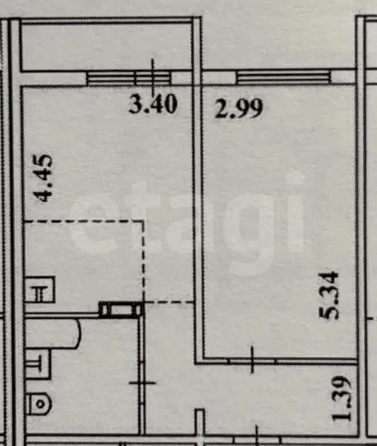 
  Продается 2-комн. квартира 42.8 м². Фото 1.