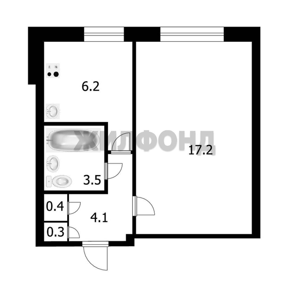 
  Продается 1-комн. квартира 31.7 м². Фото 9.