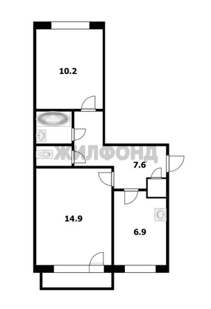 
  Продается 2-комн. квартира 43.6 м². Фото 14.