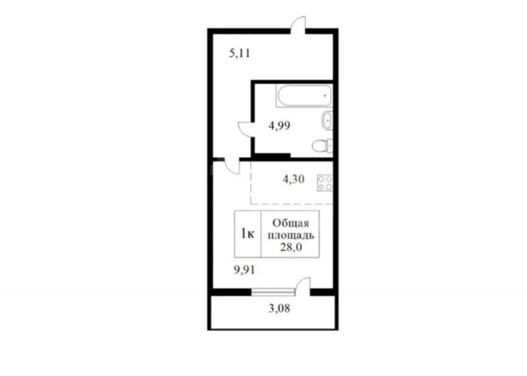 
  Продается студия 30 м². Фото 8.