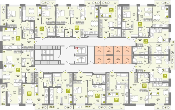
  Продается студия 32 м², в ЖК Счастливый квартал, дом 3. Фото 1.