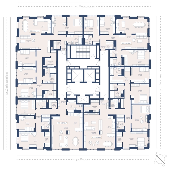 
  Продается 3-комн. квартира 106.78 м², в ЖК Виларт, дом 2. Фото 2.