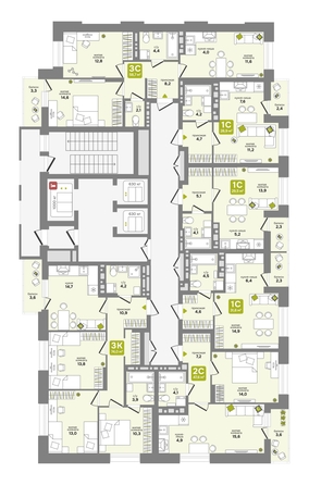 
  Продается студия 31.6 м², в ЖК Счастливый квартал, дом 1. Фото 1.
