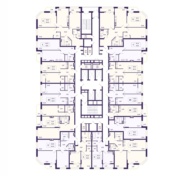 
  Продается 1-комн. квартира 46.57 м², в ЖК Астон. Шесть звёзд, 2. Фото 2.