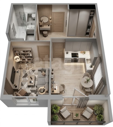 
  Продается 1-комн. квартира 37.1 м². Фото 1.