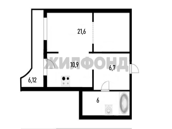 
  Продается 2-комн. квартира 45.3 м². Фото 14.