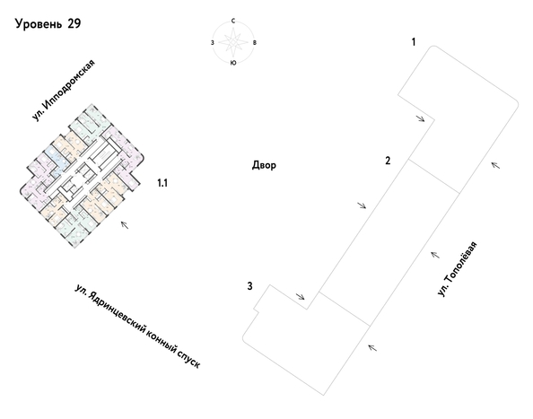 
  Продается 3-комн. квартира 75.6 м², в ЖК Страна.Тополевая, к 1. Фото 11.