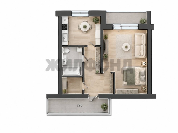 
  Продается 1-комн. квартира 30 м². Фото 19.