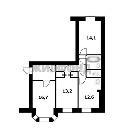 
  Продается 3-комн. квартира 75.8 м². Фото 21.
