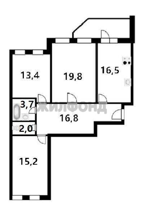 
  Продается 3-комн. квартира 87.4 м². Фото 15.