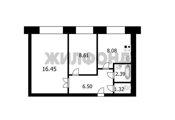 
   Продам 2-комнатную, 41.5 м², Шоссейная ул, 27

. Фото 1.