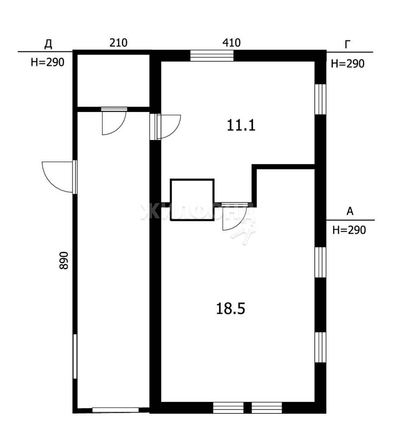 
   Продам дом, 36.5 м², Новосибирск

. Фото 2.