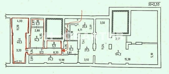 
   Продам помещение свободного назначения, 314 м², Станиславского ул, 1

. Фото 11.