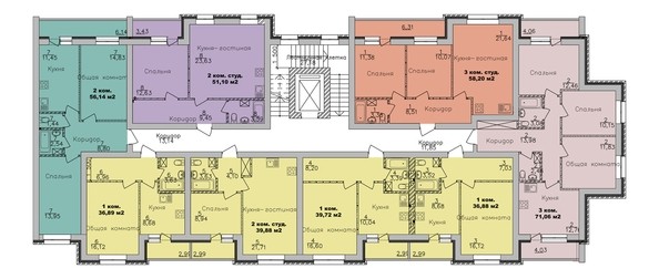 
   Продам 2-комнатную, 39.88 м², Романтиков ул, 26

. Фото 1.