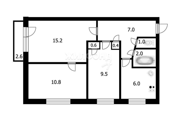 
   Продам 3-комнатную, 52.5 м², Планировочная ул, 51

. Фото 18.