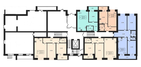 
   Продам 2-комнатную, 86.4 м², Дивногорский, 2.0

. Фото 1.