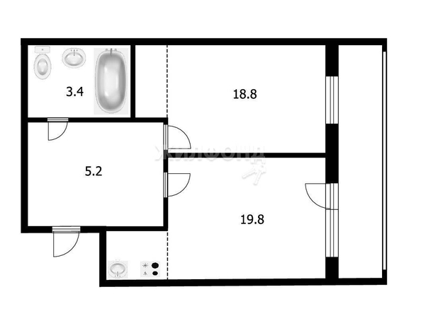 
   Продам 1-комнатную, 47.1 м², 2-й (4 мкр.) кв-л, 229

. Фото 3.