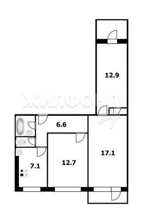 
   Продам 3-комнатную, 62.3 м², Дзержинского пр-кт, 12

. Фото 38.