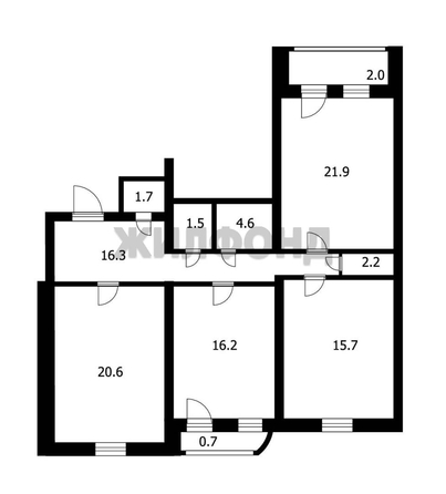 
   Продам 3-комнатную, 100.72 м², Северный мкр, 2

. Фото 17.