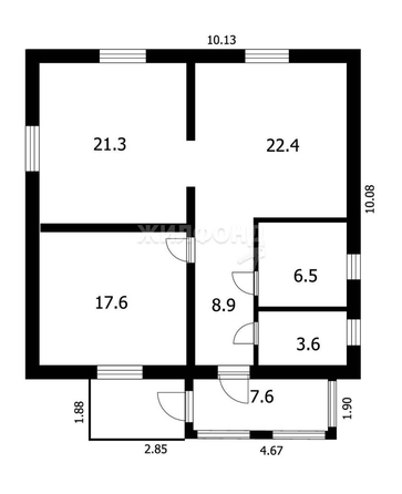 
   Продам дом, 94.2 м², Бердск

. Фото 13.