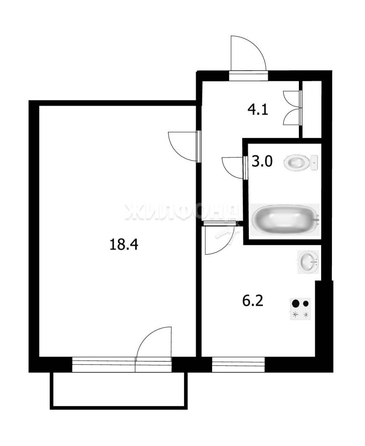 
   Продам 1-комнатную, 33 м², Покрышкина ул, 33

. Фото 7.