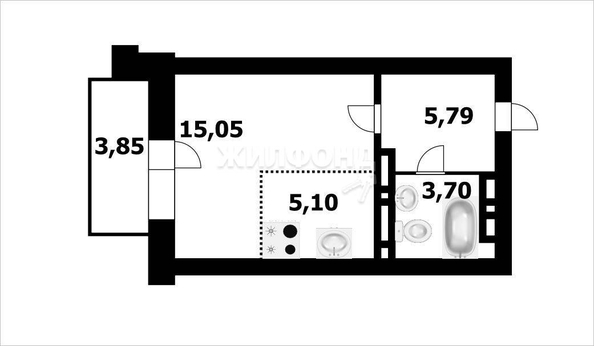 
   Продам студию, 28.6 м², Дуси Ковальчук ул, 238

. Фото 1.