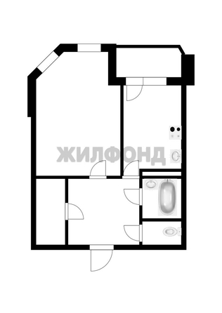 
   Продам 1-комнатную, 55.2 м², Краснообск, 102

. Фото 17.
