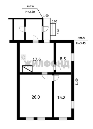 
   Продам дом, 67.3 м², Обь

. Фото 12.