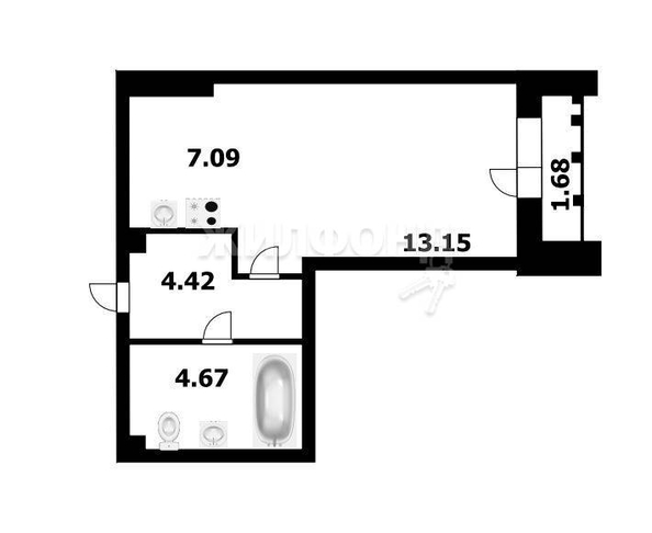 
   Продам студию, 28.9 м², Владимира Заровного ул, 6

. Фото 10.