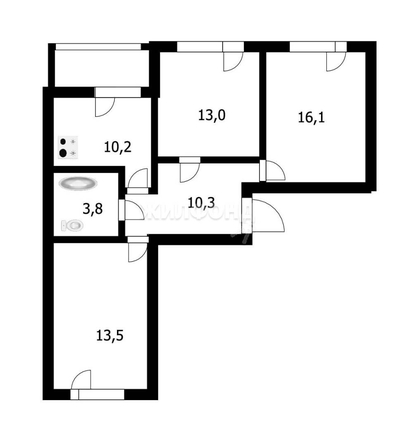 
   Продам 3-комнатную, 67.6 м², Кубовая ул, 113/4

. Фото 17.