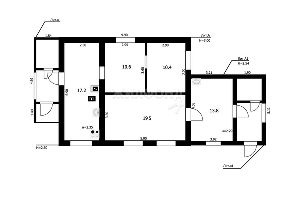 
   Продам дом, 71.5 м², Новосибирск

. Фото 28.