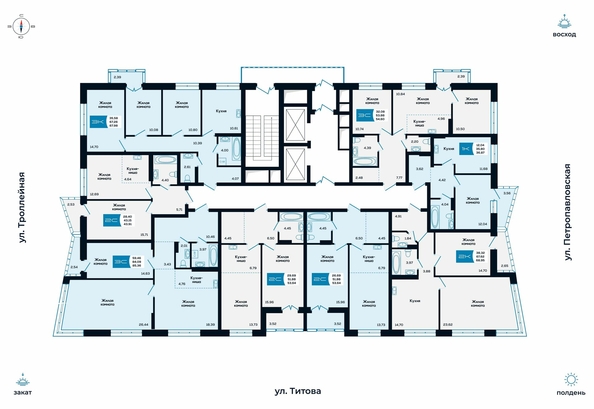 
   Продам 3-комнатную, 67.98 м², Салют, дом 1

. Фото 1.