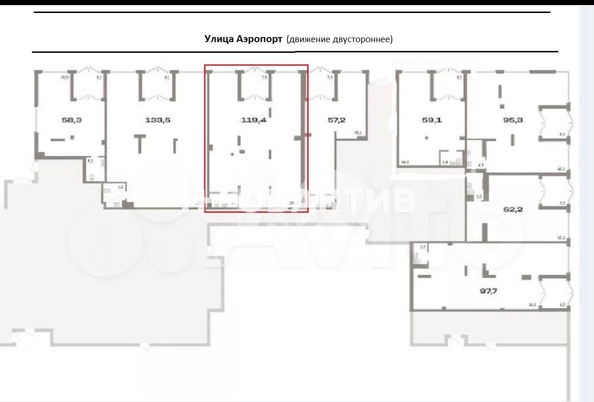 
   Сдам помещение свободного назначения, 119.4 м², Аэропорт ул, 88

. Фото 7.