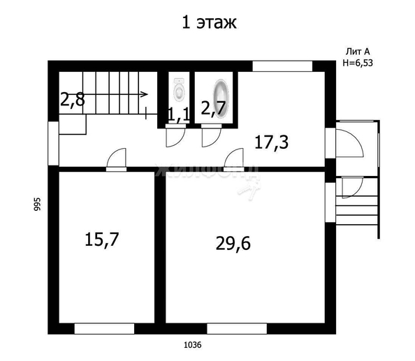 
   Продам дом, 192.3 м², Новосибирск

. Фото 29.