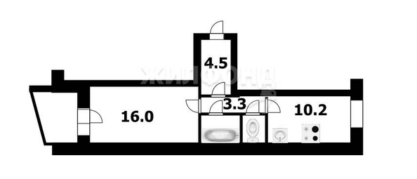 
   Продам 1-комнатную, 37.9 м², Петухова ул, 95

. Фото 24.