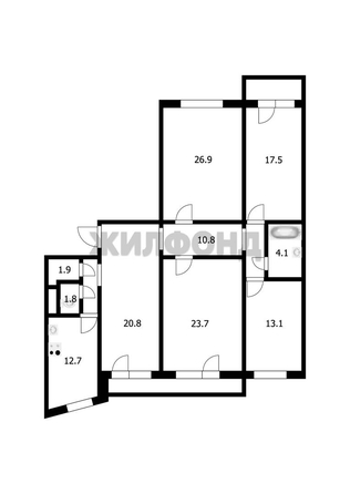 
   Продам 5-комнатную, 138.2 м², Горский мкр, 48

. Фото 12.