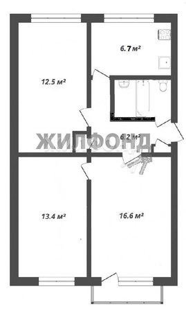 
   Продам 3-комнатную, 59 м², Кропоткина ул, 98

. Фото 6.