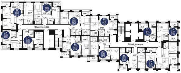 
   Продам 2-комнатную, 59.84 м², Первый на Рябиновой

. Фото 1.