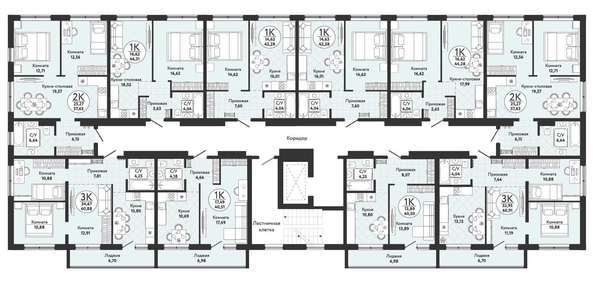 
   Продам 2-комнатную, 57.63 м², Одоевский, дом 4

. Фото 1.