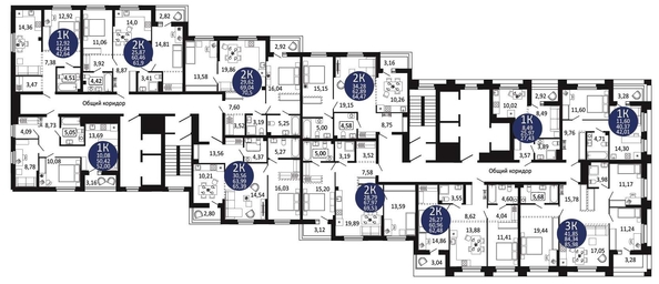 
   Продам 2-комнатную, 61.9 м², Первый на Рябиновой

. Фото 1.