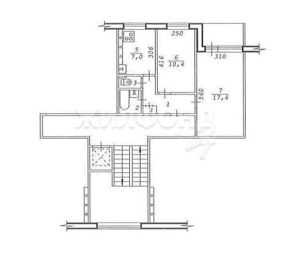 
   Продам 2-комнатную, 45.7 м², Державина ул, 42

. Фото 14.