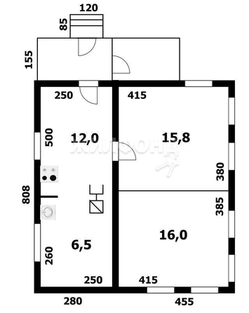 
   Продам дом, 50.3 м², Новосибирск

. Фото 11.