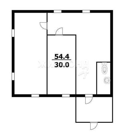 
   Продам дом, 54.4 м², Прокудское

. Фото 8.