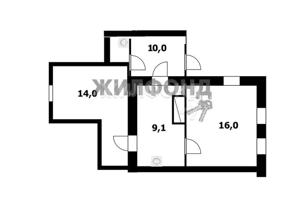 
   Продам дом, 50 м², Новосибирск

. Фото 2.