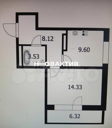 
   Продам 1-комнатную, 41.9 м², Ипподромская ул, 12

. Фото 1.