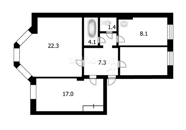 
   Продам комнату, 39.5 м², 1-й Квартал ул, 6

. Фото 11.