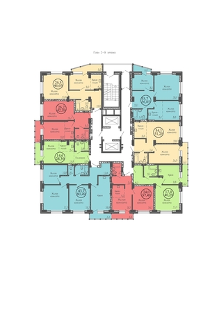 
   Продам 3-комнатную, 79.7 м², Red Fox (Ред Фокс) , дом 6/2

. Фото 1.